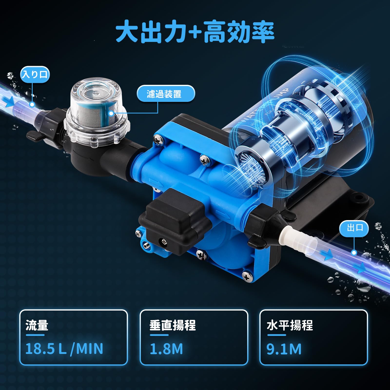 Poafamx 自動ブースターポンプ DC12V ハリハリ Amazon.co.jp: Poafamx 全増圧ポンプ 自動ブースターポンプ