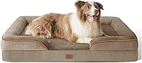 Vista 258 de Bedsure - Cama ortopédica extragrande para perros, sofá cama lavable para perros extragrandes, espuma de soporte con funda extraíble y lavable, negro