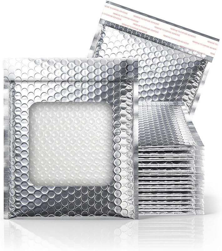 Paquete de 35 sobres de burbujas aislados para envío en frío, bolsa de correo térmica de 6 "x 7,1" para alimentos congelados, sobre de embalaje impermeable