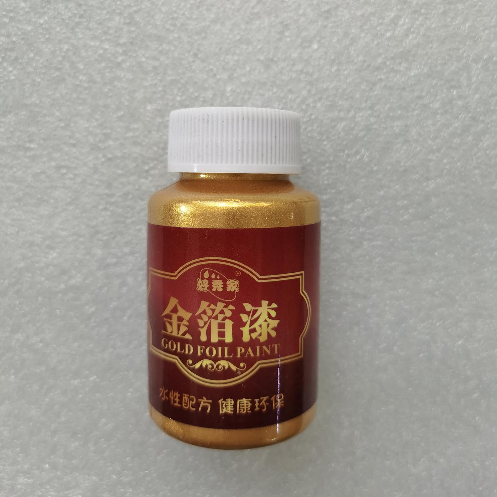 アクリル画〈金粉、金箔〉　F50号　題名「translucent」 金箔シール 4号色 - 金銀箔工芸さくだ ／ 金箔を使用したあぶら