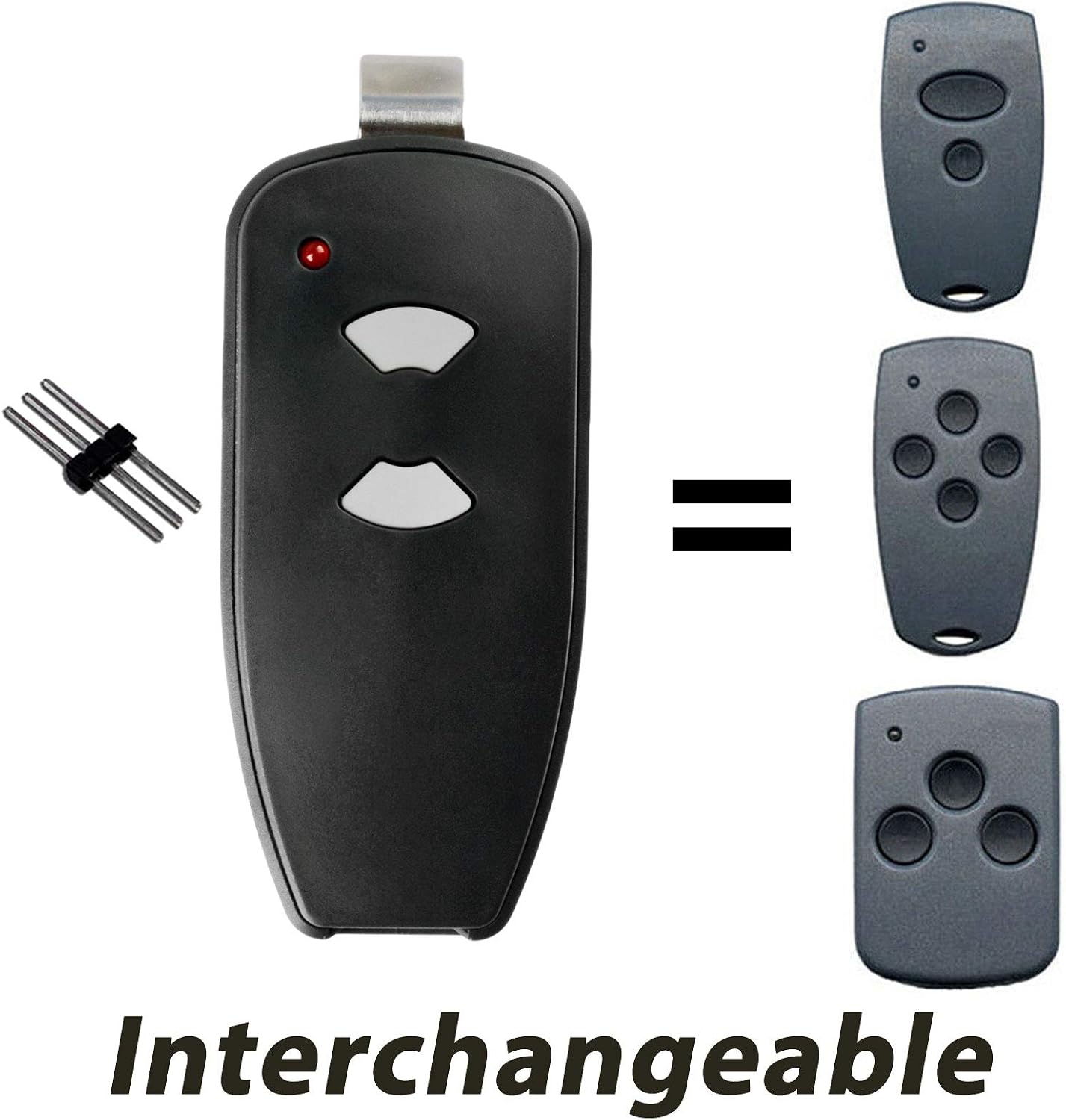 for Marantec M3-2312 315 MHz Two Button Remote Garage Door Opener Program Pin