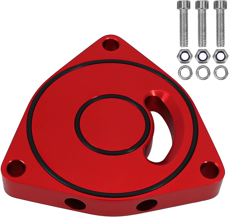 Espaçador da admissão Plate Spacer KH866 em alumínio vermelho para Hyundai Genesis Coupe, Kia 1.6T/2.0T e Honda Civic 1.5T