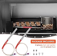 Vista 6 de Kit de Encendedor de Varilla Caliente de Repuesto de 2 Piezas para Parrillas de Pellets de Madera Traeger y Camp Chef, Encendedor de Parrilla