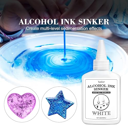 Miniatura 4 de Tinta de alcohol blanco para resina epoxi, 4 onzas, tinta de resina a base de alcohol de color blanco para resina Petri, vasos de resina,