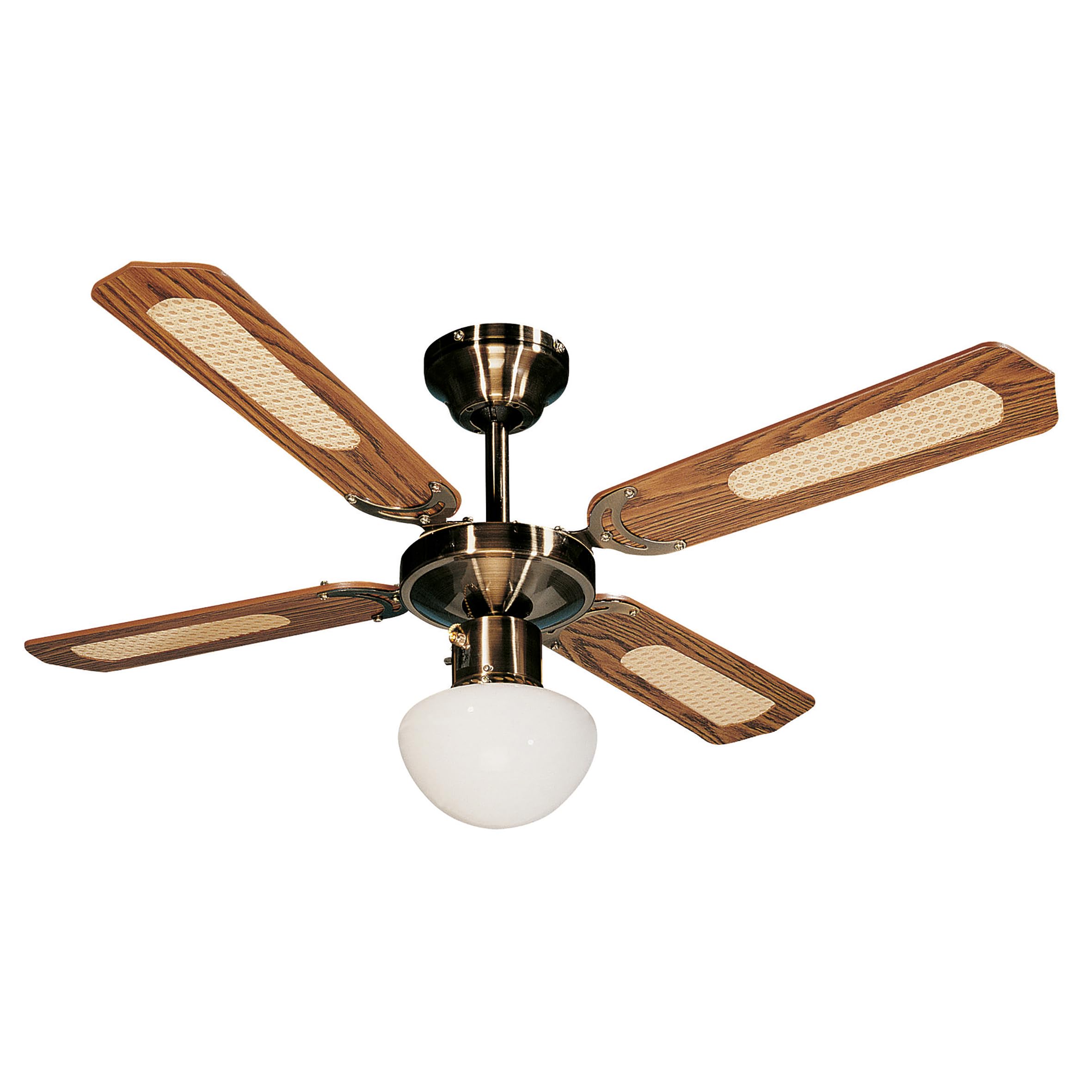 Farelek Bali Ventilateur de plafond 107 cm Brun