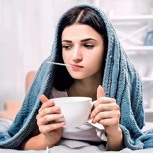 Miniatura 8 de Temperatura oral de vidrio  1 unidad de clínica clínica gratuita para adultos indicador de fiebre de lectura rápida  Barra triangular azul de una