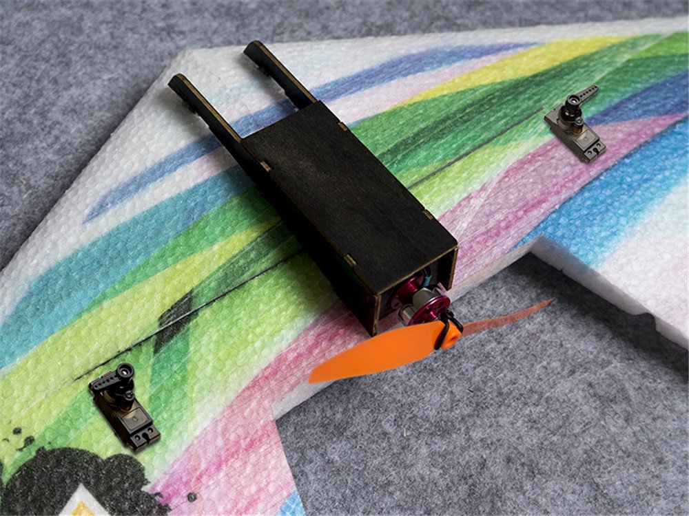 DW Hobby Rainbow V2 Flying Wing 800 mm EPP pilot zdalnego sterowania Aircarft Trainer dla początkujących RC piankowy samolot model zestaw z systemem zasilania