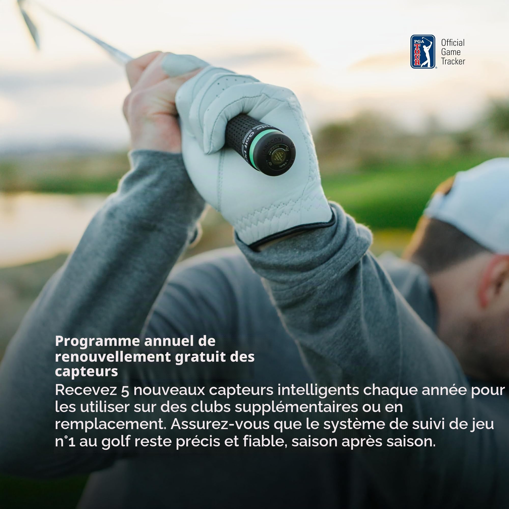 Arccos Capteurs intelligents Système de Suivi Automatique du Jeu de Golf Télémètre GPS IA Distances intelligentes des Clubs Gen 4 Fumée