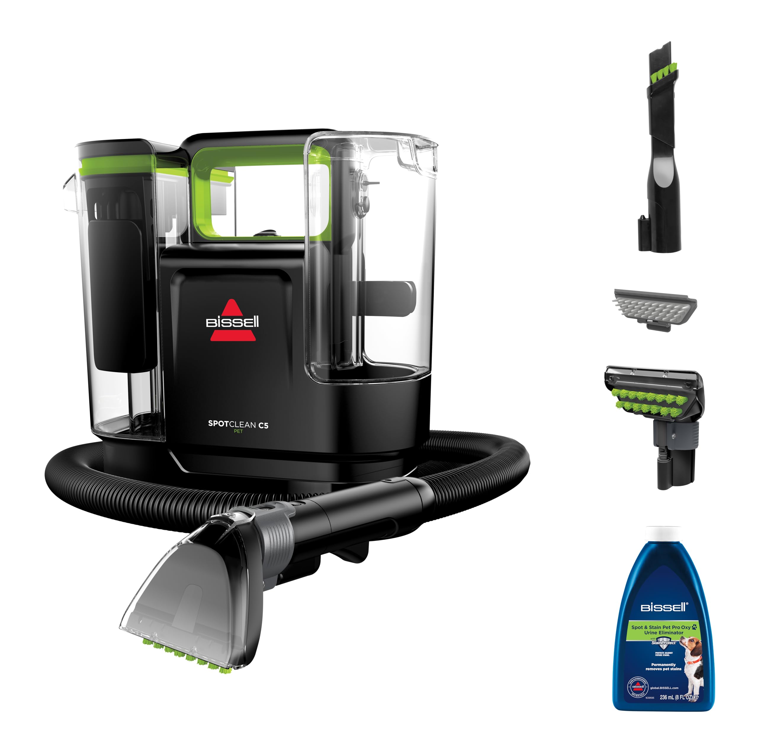 BISSELL SpotClean Cordless, Carpet Cleaner, Portable Spot Cleaner On the Go, Compact & Lightweight, Cordless Upholstery Cleaner, Stain Remover for Carpets, Upholstery, Sofa Cleaner & Car, 3681E