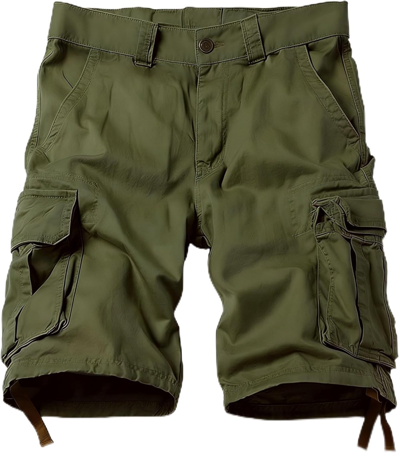 Men's Cargo Shorts Fit Camo Shorts Outdoor Work Relaxed Casual Hiking Tactical Cotton Shorts Knee Length NO Belt