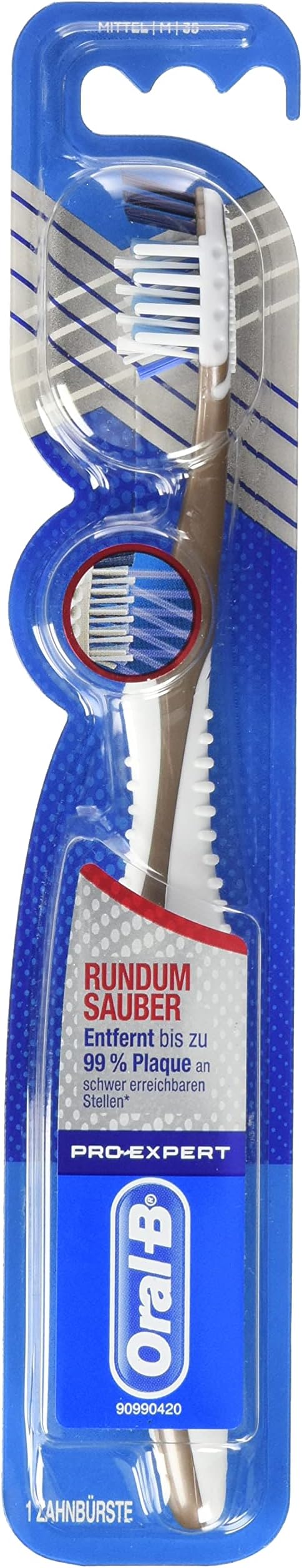 Oral-BPro Expert Cross Action Professional 35 Toothbrush, Medium
