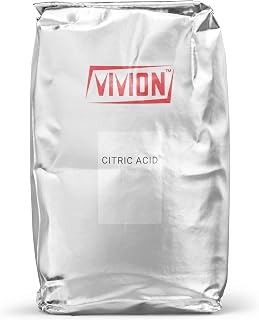 Citric Acid Powder - Bulk 50 lb - Food Grade - Anhydrous Fine Granular - Sour Flavor Enhancer & Preservative - Natural Cleaner Descaling Concentrate - Soap Skincare Bath Bomb Cosmetic Ingredient