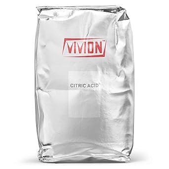 Citric Acid Powder - Bulk 25 kg 55 lb - Food Grade - Anhydrous Fine - Sour Flavor Enhancer & Preservative - Natural Cleaner Descaling Concentrate - Cosmetic Safe Ingredient for Soap Bath Bombs