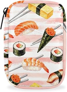 Sushi Japanese Art Travel Pill Organizer Small Pill Case for Purse Travel