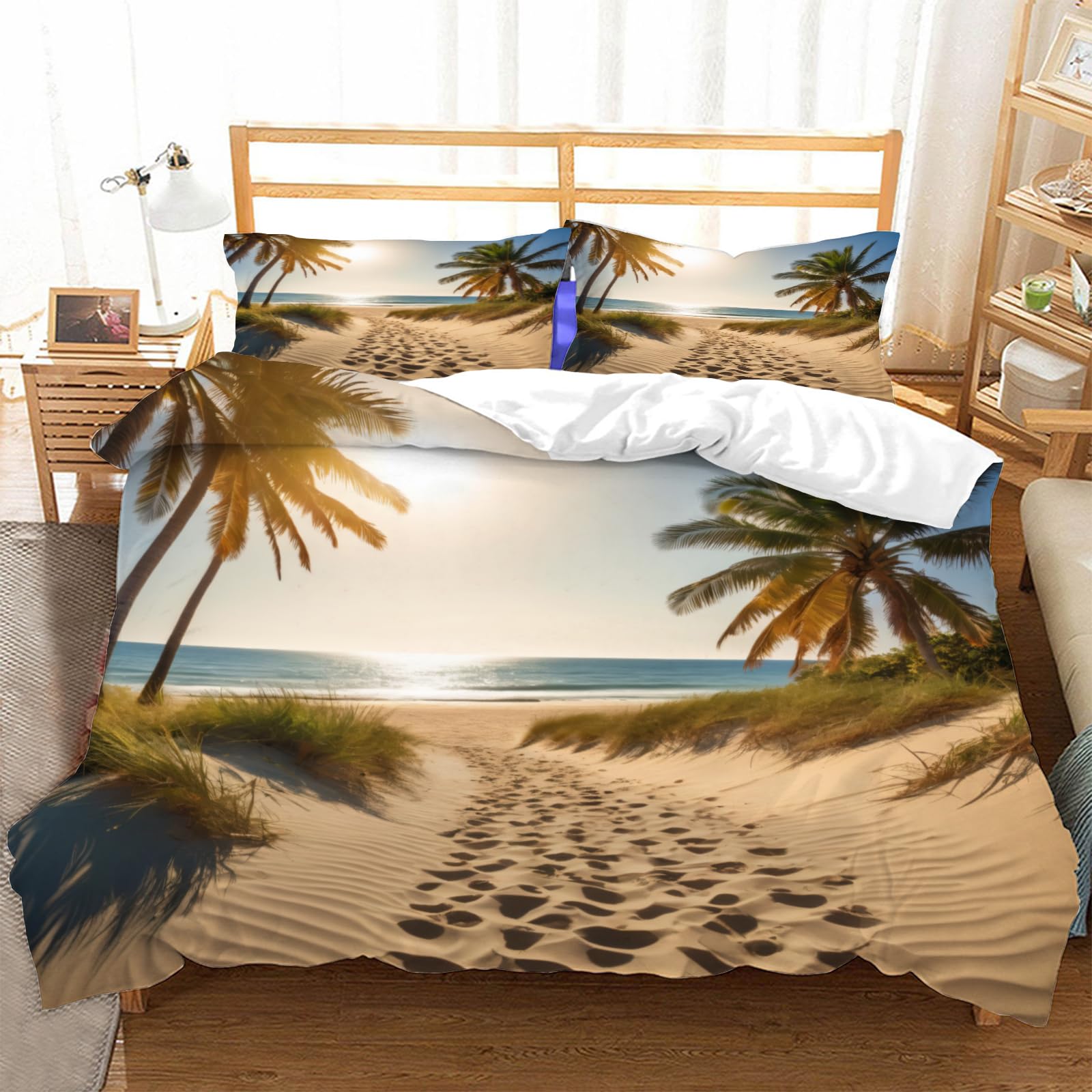 Housse de couette 240 x 260 microfibre parure de lit 2 personnes adulte