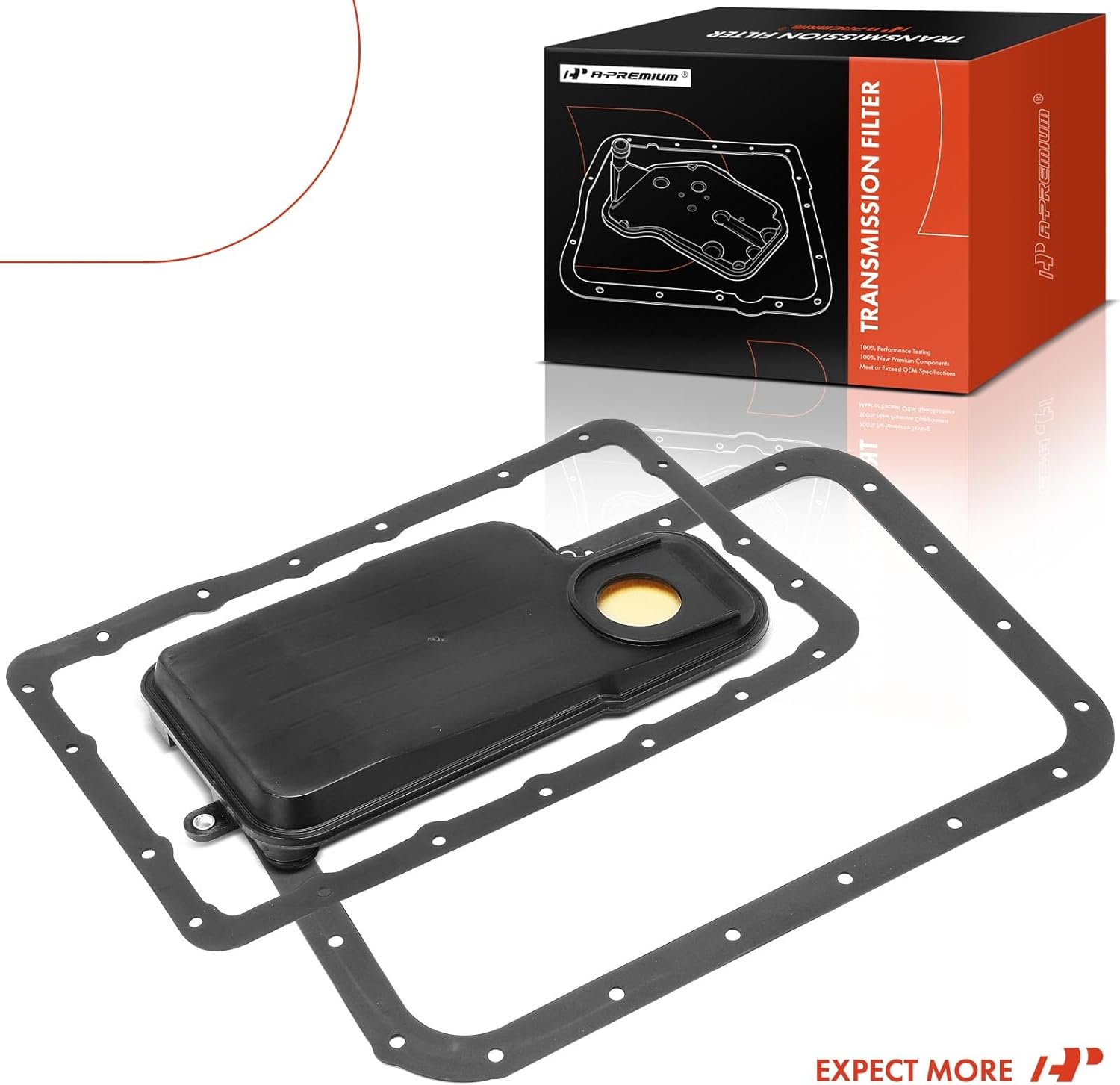 A-Premium Automatic Transmission Fluid Filter with 2 Pan Gaskets, Compatible with Mitsubishi Montero 2001, Montero Sport 1999-2001
