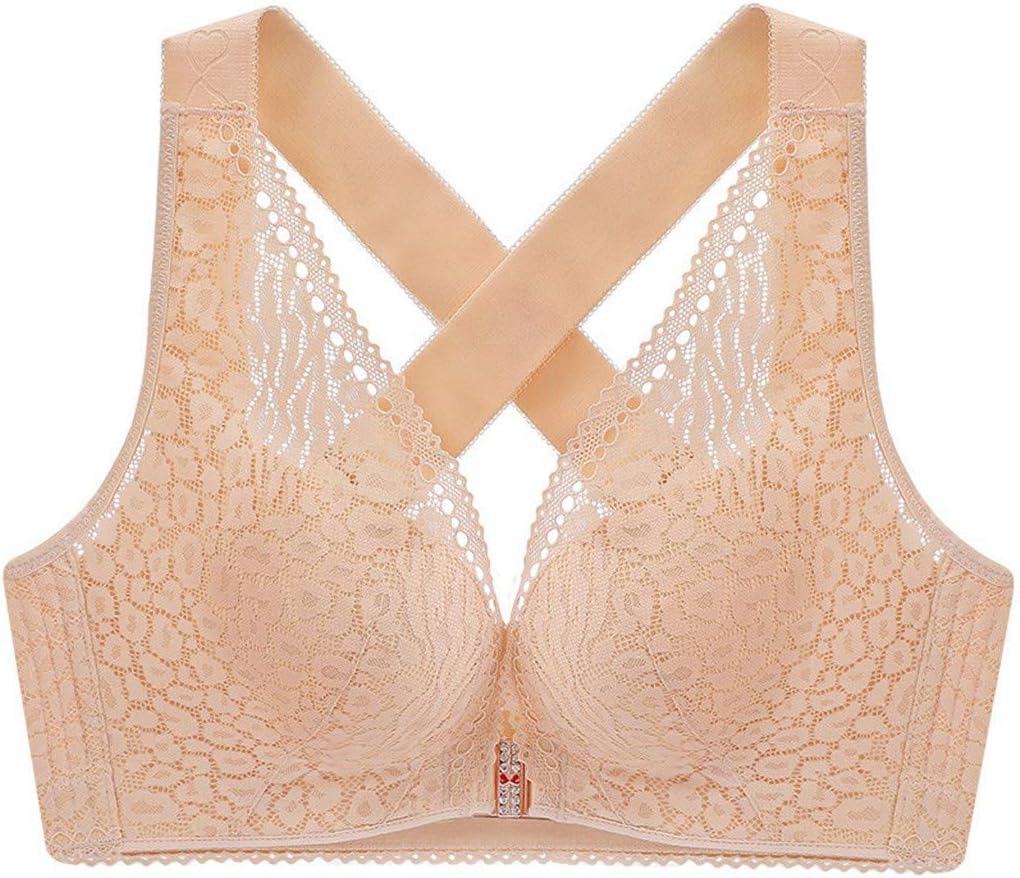 kccFashion Women Lingerie Women's Comfort Bra Side Collection Paramilk Adjustable Shoulder Strap Cup Noodles Lace