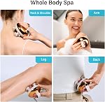 arboleaf Scalp Brush Rechargeable Head Brush Scalp Stress Relax, Waterproof Handheld Hair Scratcher with 8 Removable Claws Cat Scratcher, Gifts for Him Her