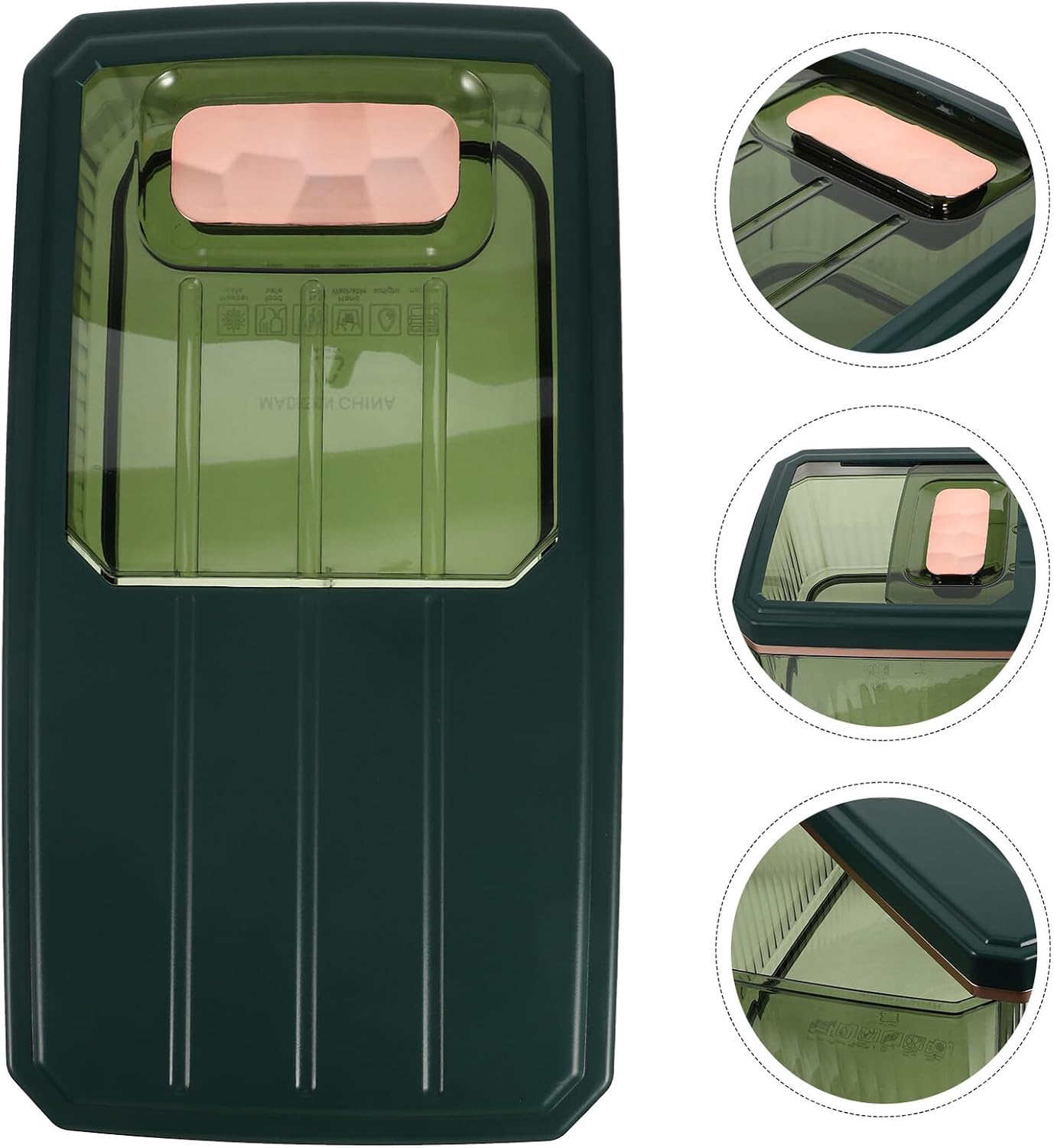 Airtight Rice Storage Bucket Large Capacity Grain Container with Lid for Kitchen Pantry Food Organization