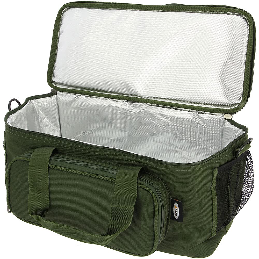 New Carp Fishing Insulated Bait Carryall with Hand and Shoulder Straps Green 881