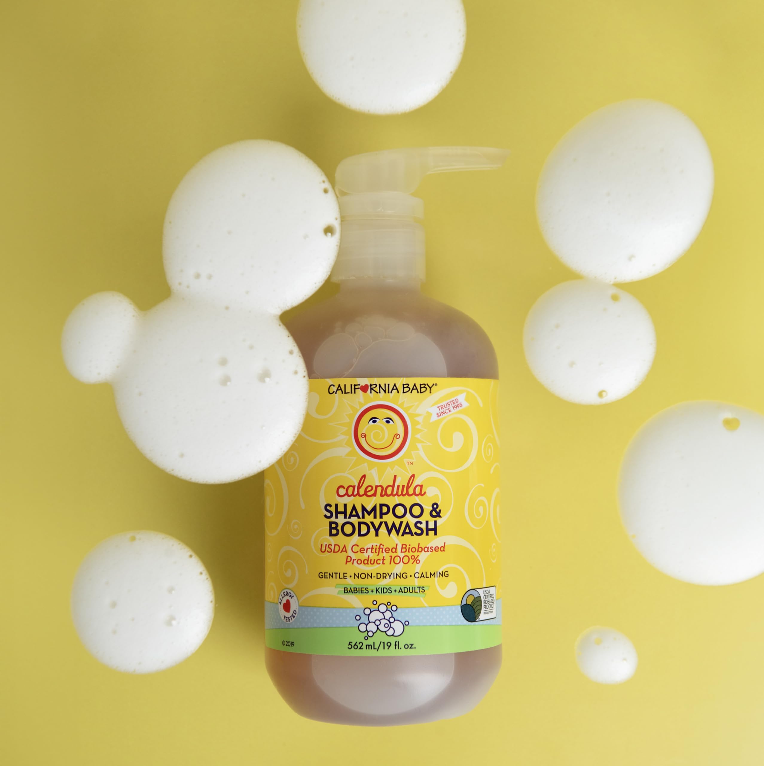 California Baby Calendula Szampon i Bodywash - 19 uncji (2 opakowania)