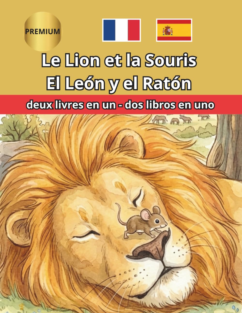 Le Lion et la Souris El León y el Ratón: Libro Bilingüe para Niños en Francés y Español Cuento Infantil con Vocabulario y Actividades. Recurso ... de Idiomas (bilingual español francés)