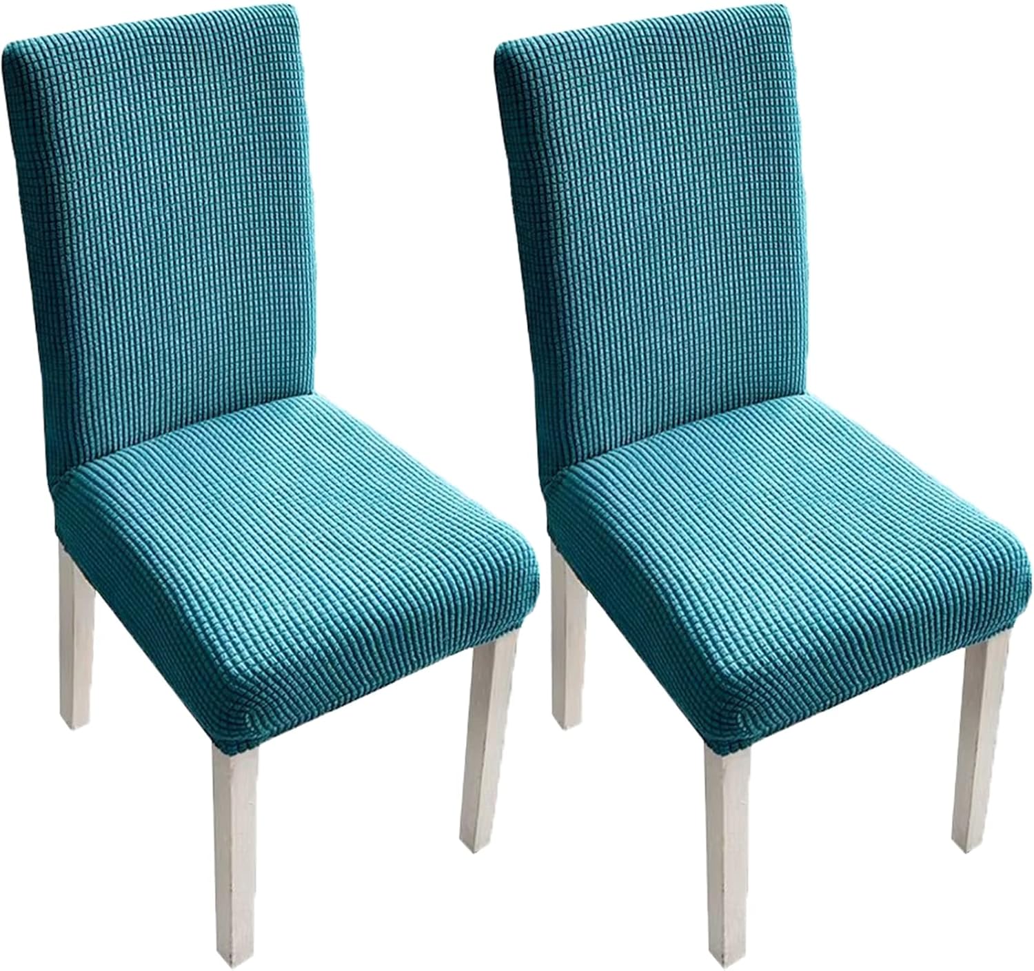 Extra Large High Back Spandex Stretch Dining Chair Cover Removable Party Home (Light Green, 6)