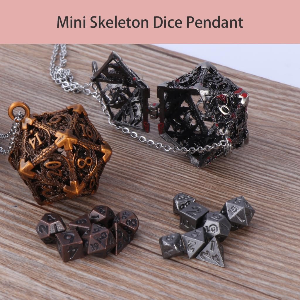 Elegant Metal Necklace Hollow Dices Set Pendant Clavicle Chain Hip Hop Style Collarbone Chain Jewelry for Women Girls