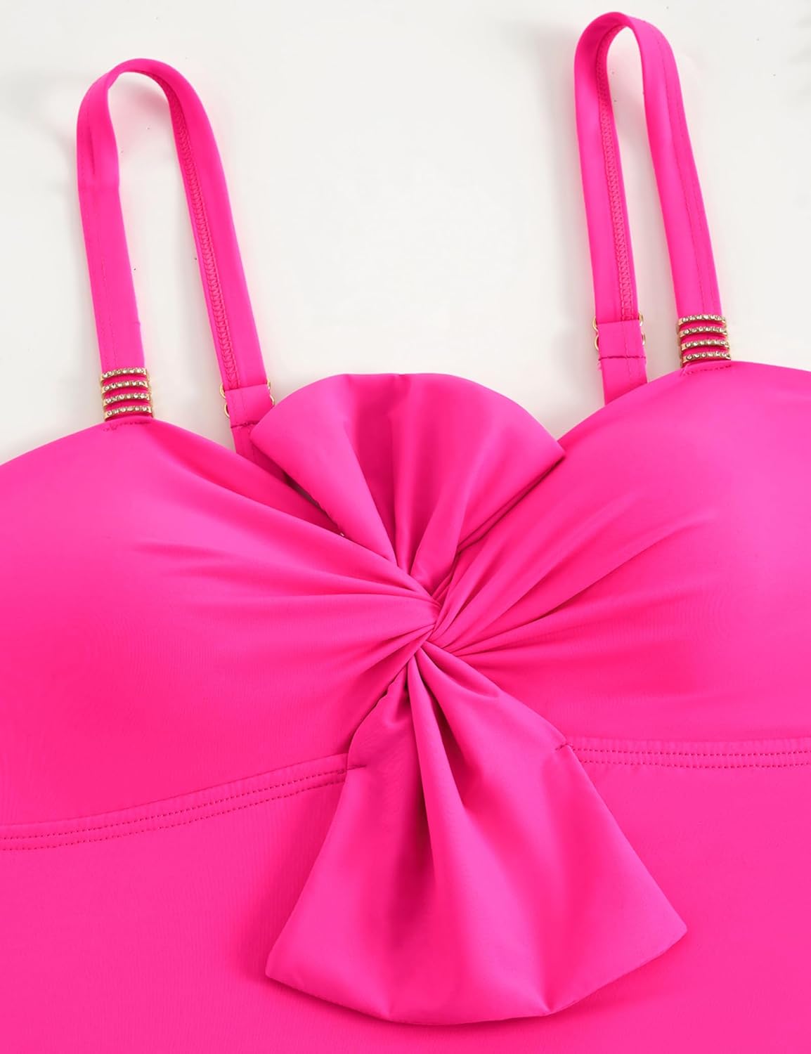 One Piece Swimsuit for Women with Cover Up Set Retro Bathing Suit Tummy Control Knot Swimwear Beach Wrap Skirt