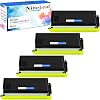 NineLeaf 6,000 Pages per Compatible Toner Cartridge Replacement for Brother TN460 TN-460 TN430 TN-430 to use in DCP-1200 DCP-1400 HL-1030 HL-1230 HL-1240 HL-1250 HL-1270N Printer 4 Pack Black