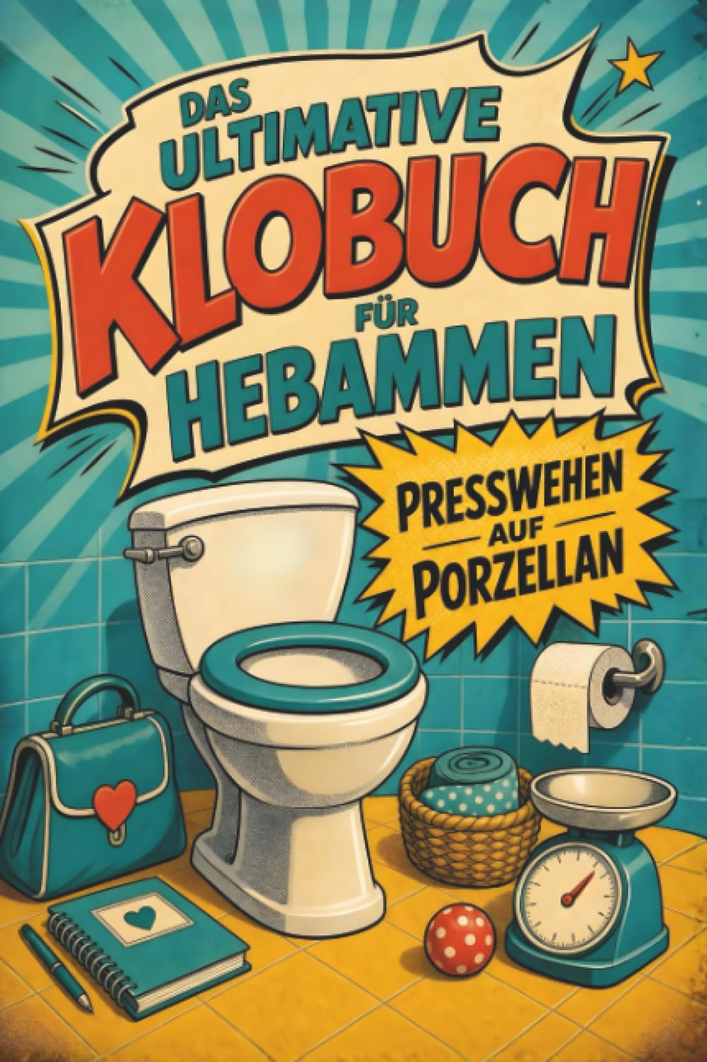 Das ultimative Klobuch für Hebammen: Presswehen auf Porzellan. Lustiges Geschenk für Fans von Hebammen, Geburtshilfe und Babyglück