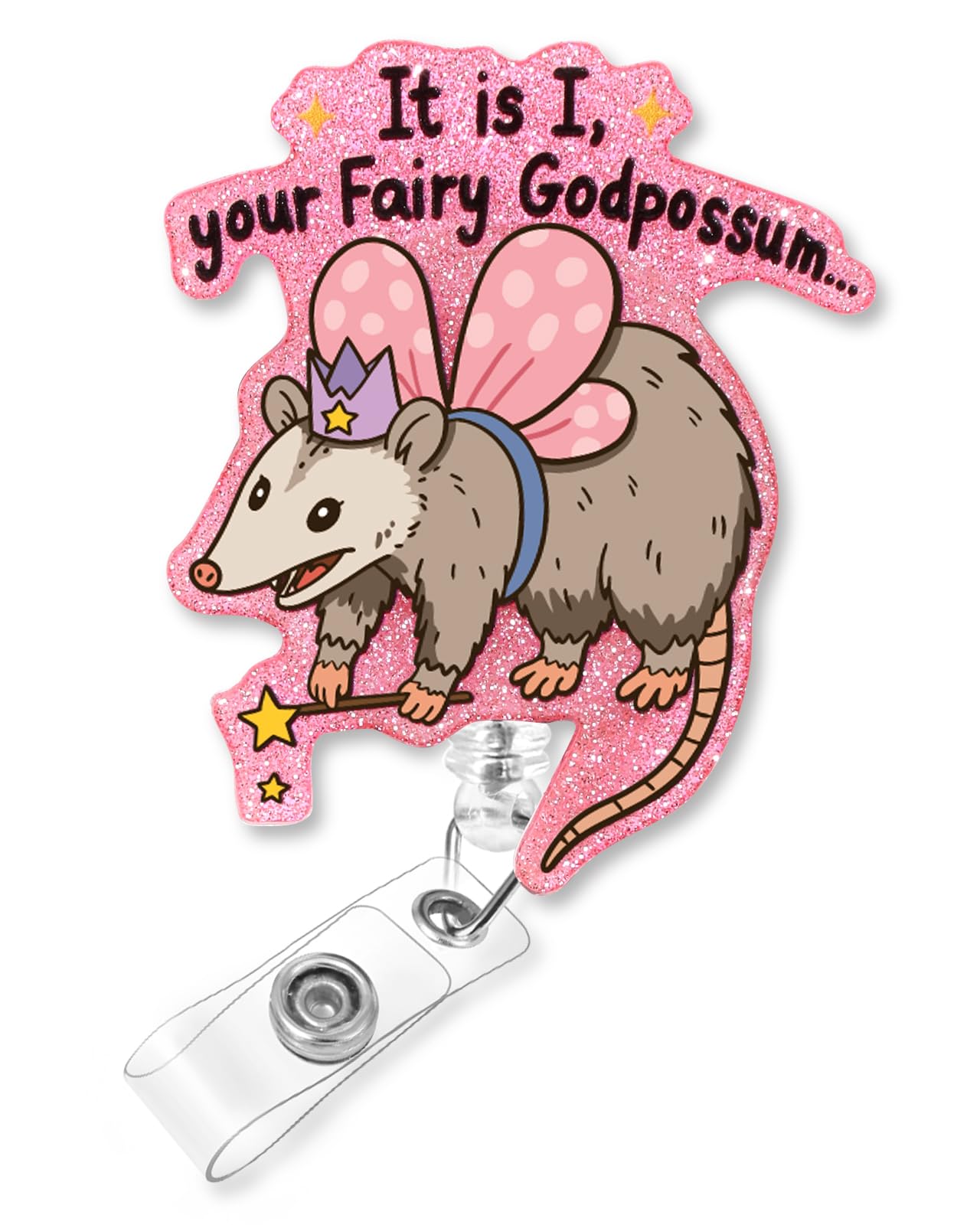 Plifal Funny Possum Nurse Badge Reel