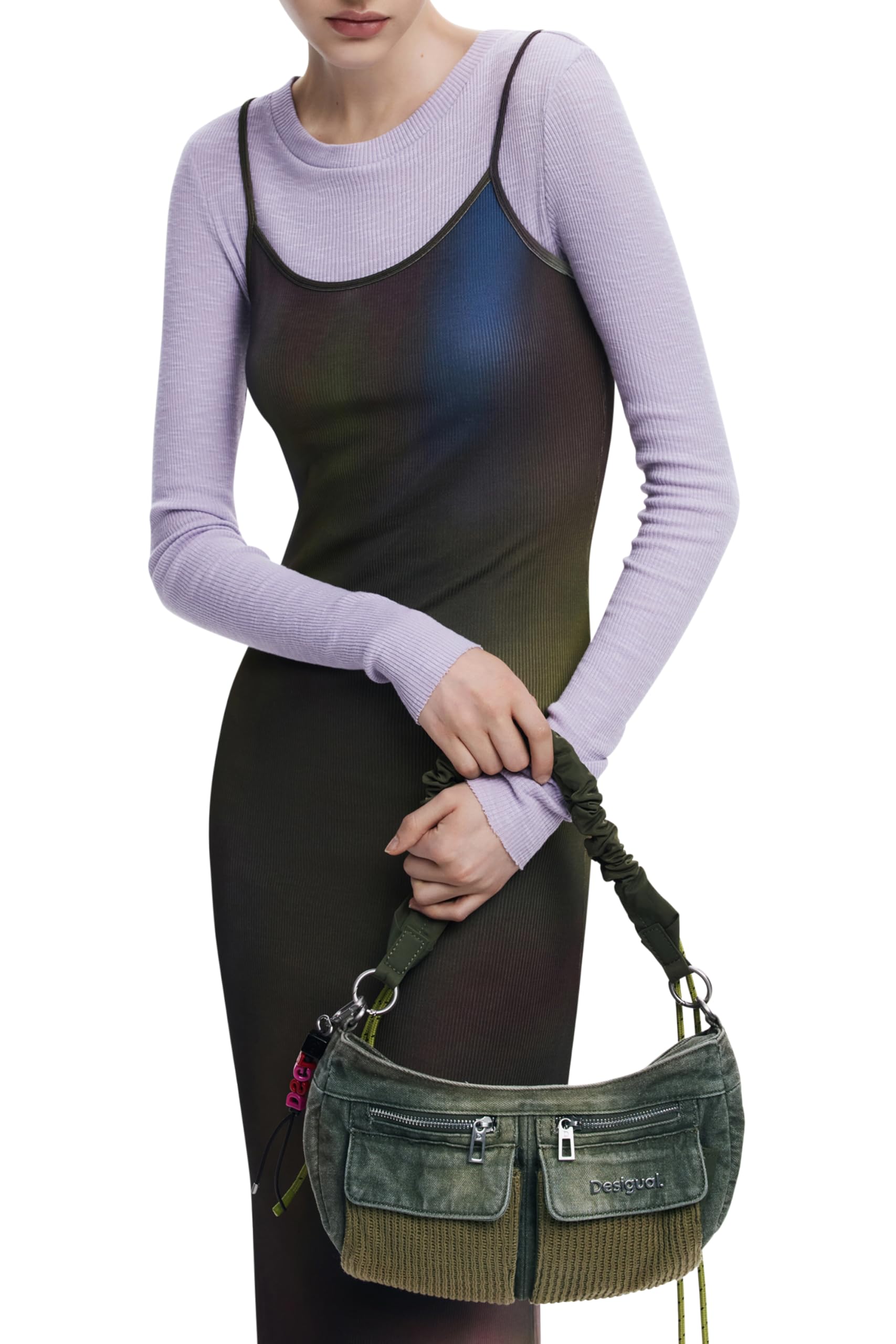 Desigual borsa a tracolla Donosti Bravo Hand Bag Kaki cachi