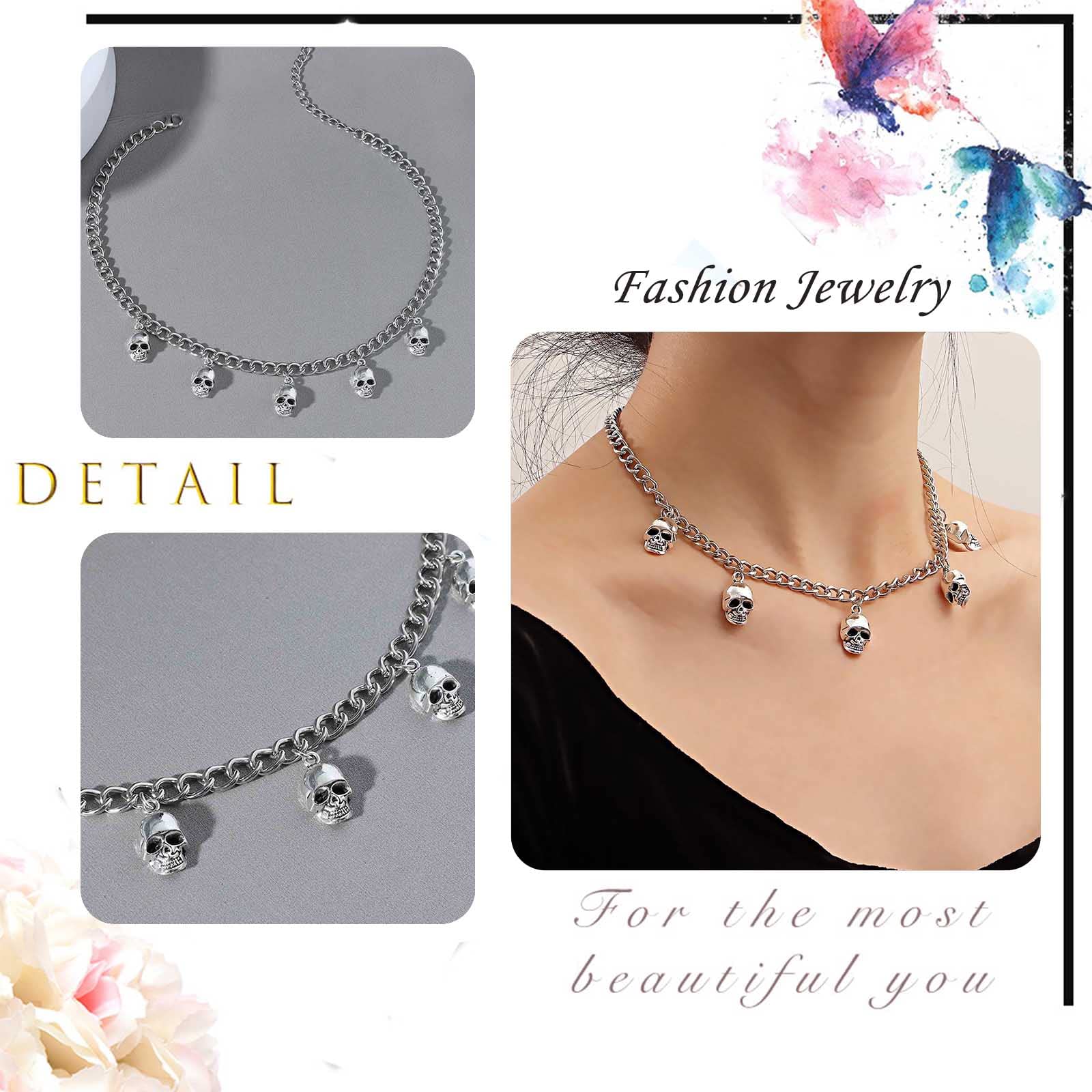 Ciondolo Chiave Scheletro in Argento 925 | Collana Vintage Ciondolo Chiave Scheletro in Argento 925 | Collana Vintage