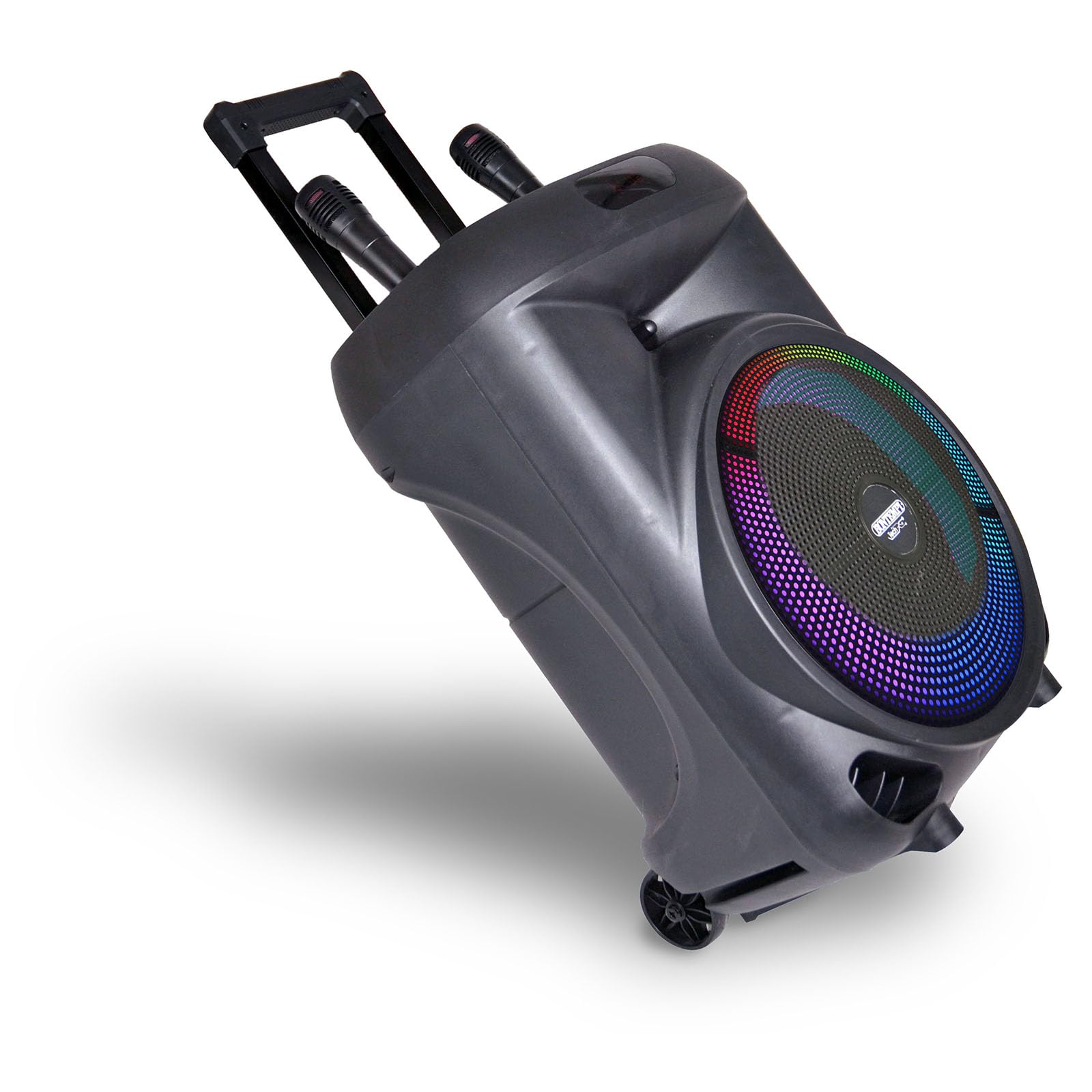 Bontempi | TrolleySync - Amplificatore Trolley Karaoke con 2 Microfoni Wireless per un'Esperienza Indimenticabile, 53,7x34,1x29,1 cm