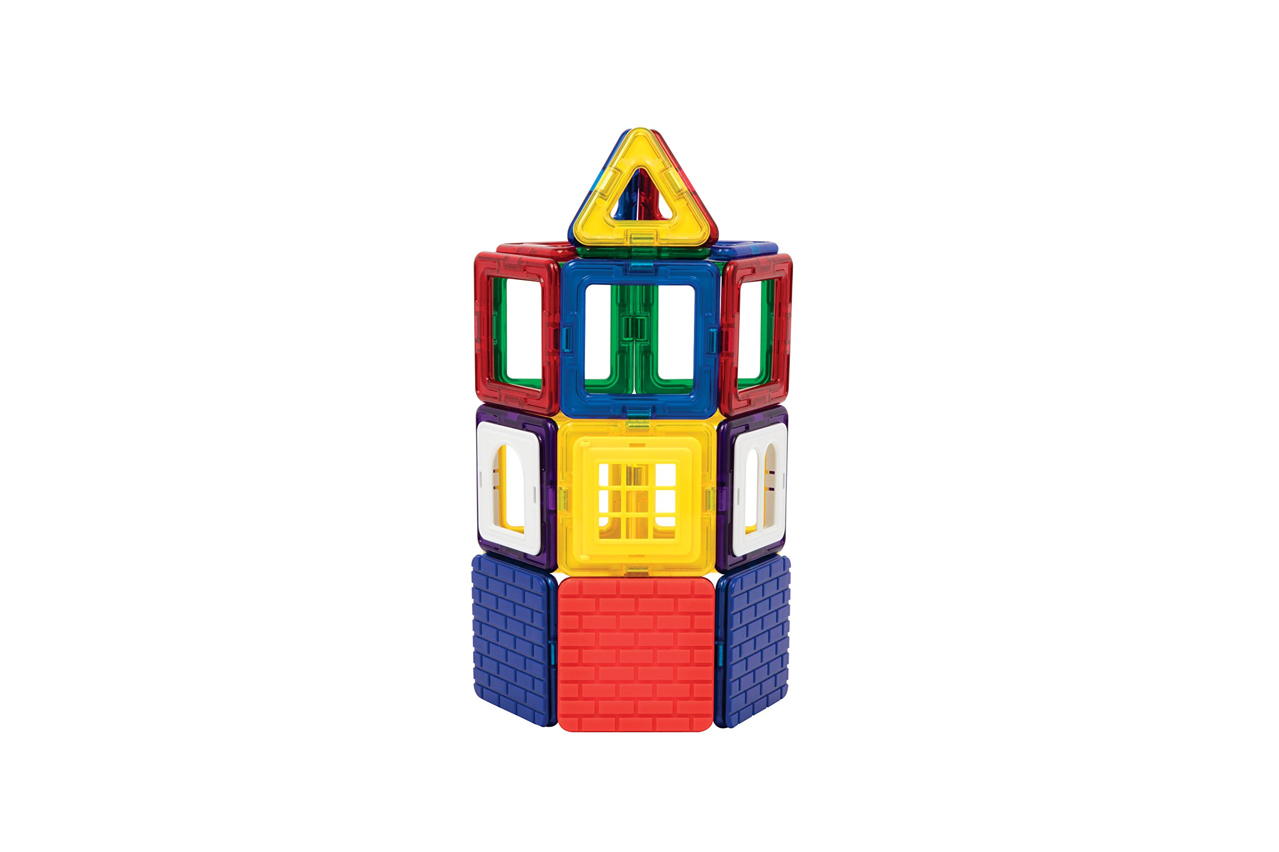 Magformers Wow House Magnetic Building Blocks Tiles Toy. Makes 20 Different Houses. Comes with Extra Puzzle Play Sheets And Building Cards Guides for Younger Children.