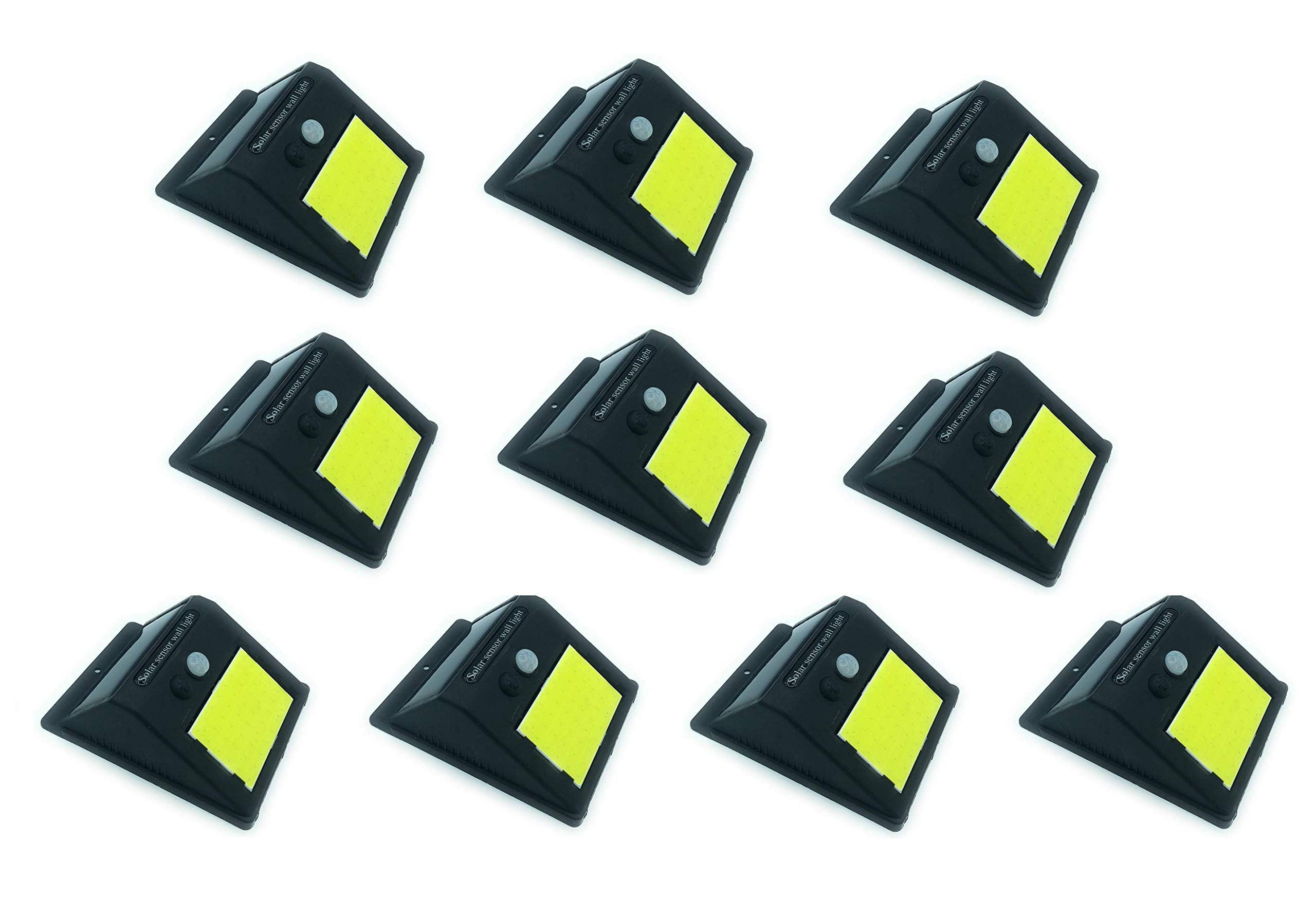 tempo di saldi Dieci Faretti Da Esterno Ad Energia Solare Con 48 Led E Sensore Crepuscolare