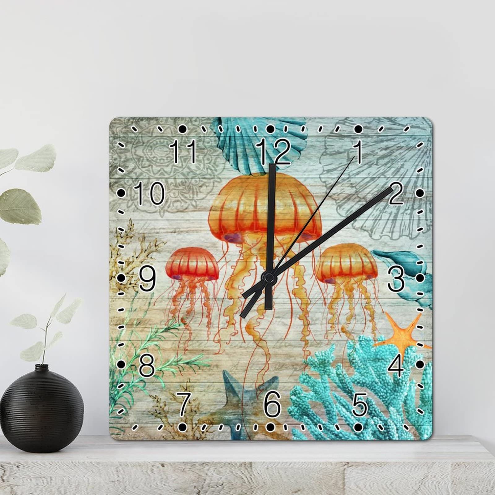 Horloge murale Octopus silencieuse pour créer un havre de paix dans la chambre