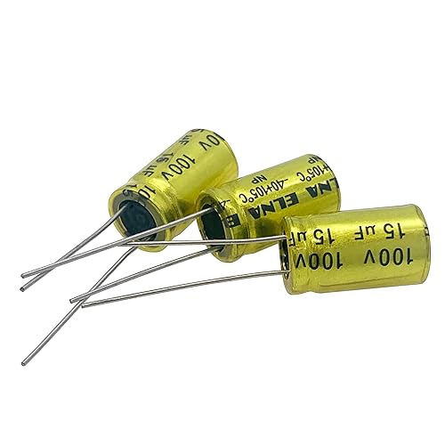 10 piezas 15uf 100V condensador electrolítico no polarizado - 10x17mm (0.39x0.67in) condensador NP para divisor de frecuencia de tweeter de audio