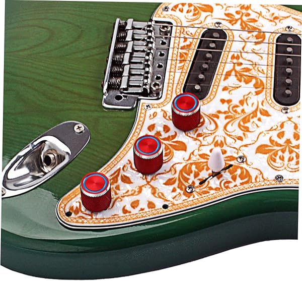 Amazon.co.jp_ Parliky 3個 メタルボリュームトーンコントロールドーム ギターチューニングノブ メタルギター ボリューム トーン コントロール ノブ キャップ ギターボリュームノブ コントロールノブキャッ _ 楽器・音響機器