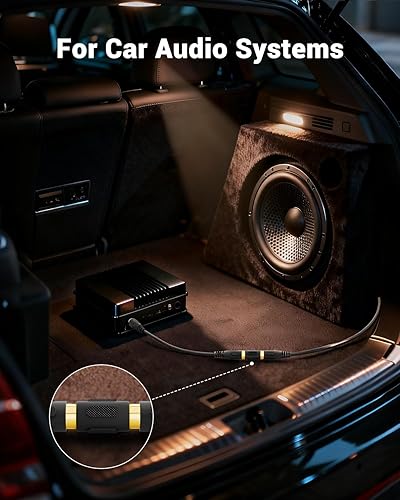 Miniatura 6 de VCE Paquete de 6 acopladores RCA hembra a RCA hembra chapados en oro, compatible con teléfono, altavoz, cable RCA, amplificador