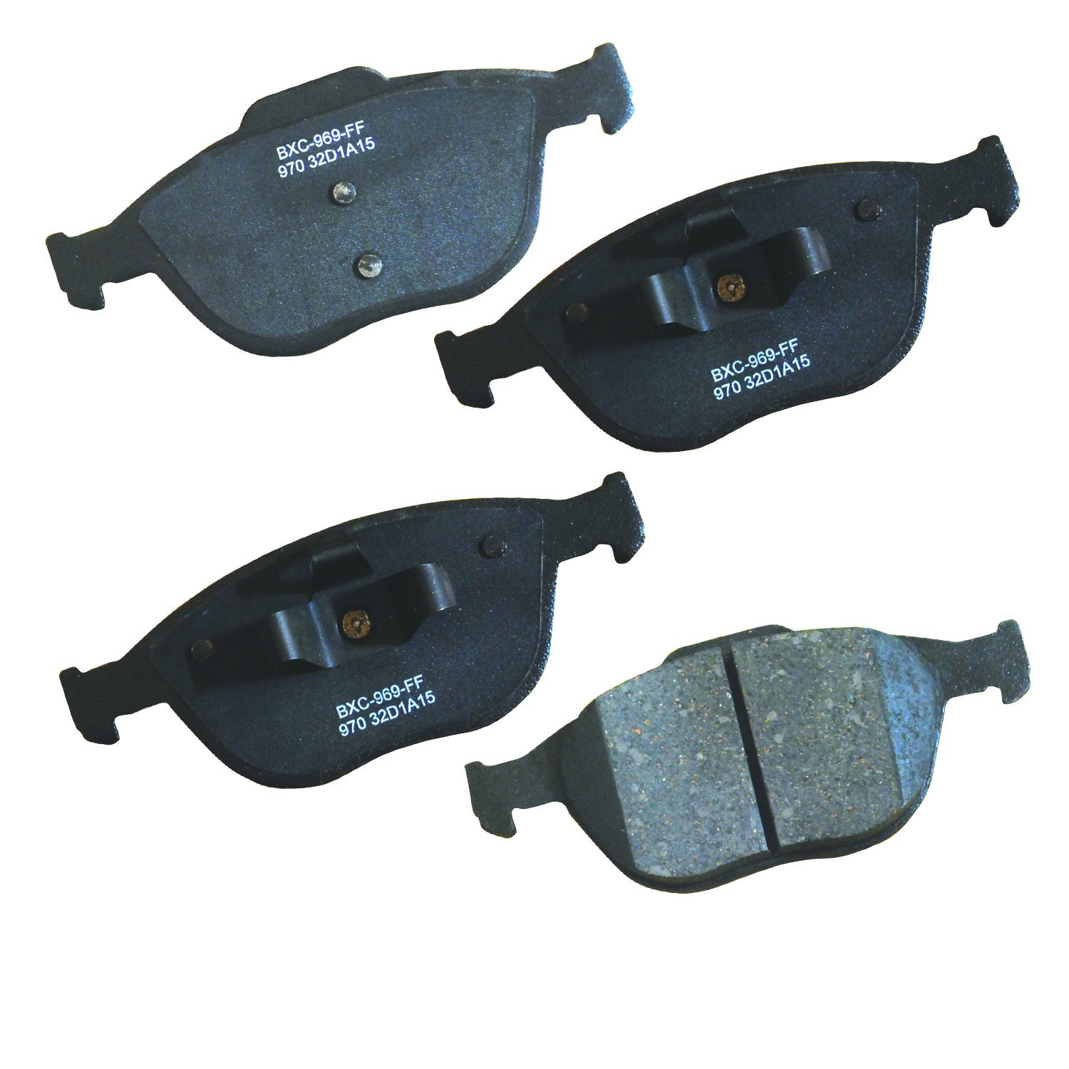 Bendix Premium SBC970 Ceramic Front Brake Pads for Ford Focus 2004-2002, Transit Connect 2013-2010
