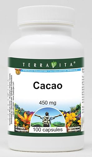 Cacao - 450 mg (100 cápsulas, ZIN 519451) - Paquete de 2