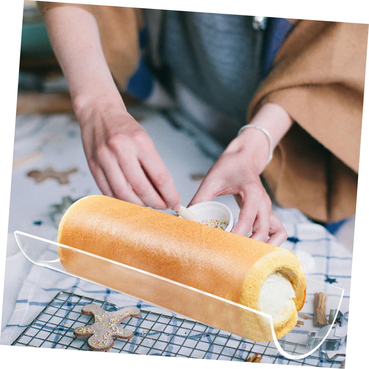 Gatuida 4piezas Moldes De Pastel Acrílico Para Repostería De Herramienta Para Hacer De Pastel De Usar y Limpiar Para Repostería
