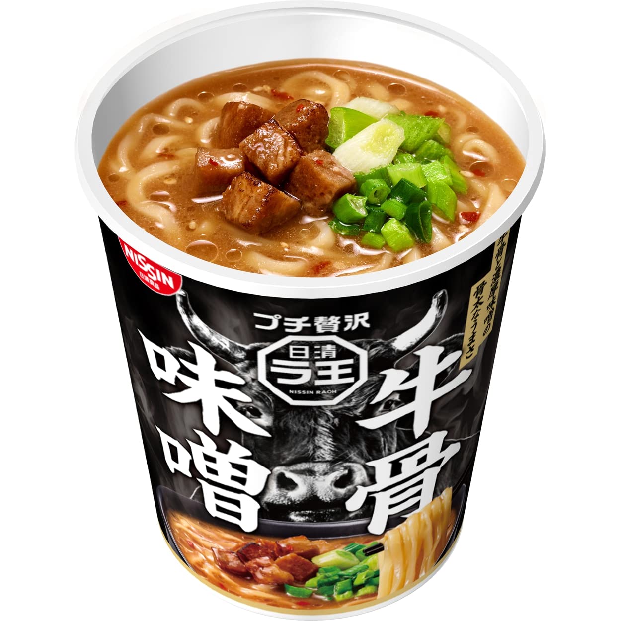 Amazon.co.jp: 日清食品 日清ラ王 牛骨味噌 (カップ麺) 99g ×12個