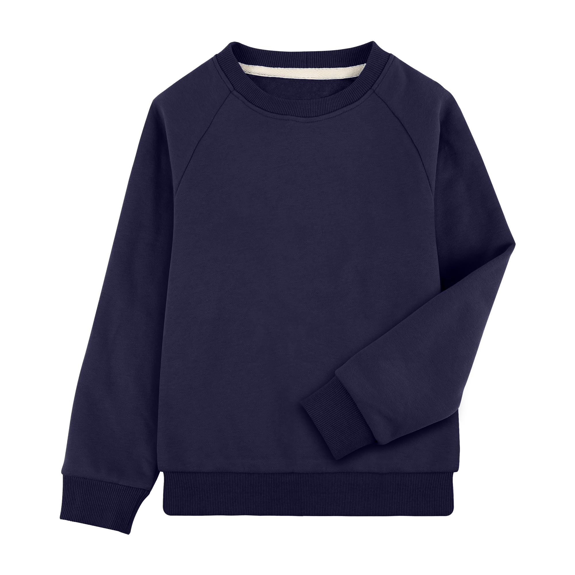 BIG ELEPHANT Sweatshirt Jungen – Rundhals Pullover Kinder Jungen Langarmshirt Leicht & Warm für Schule & Freizeit