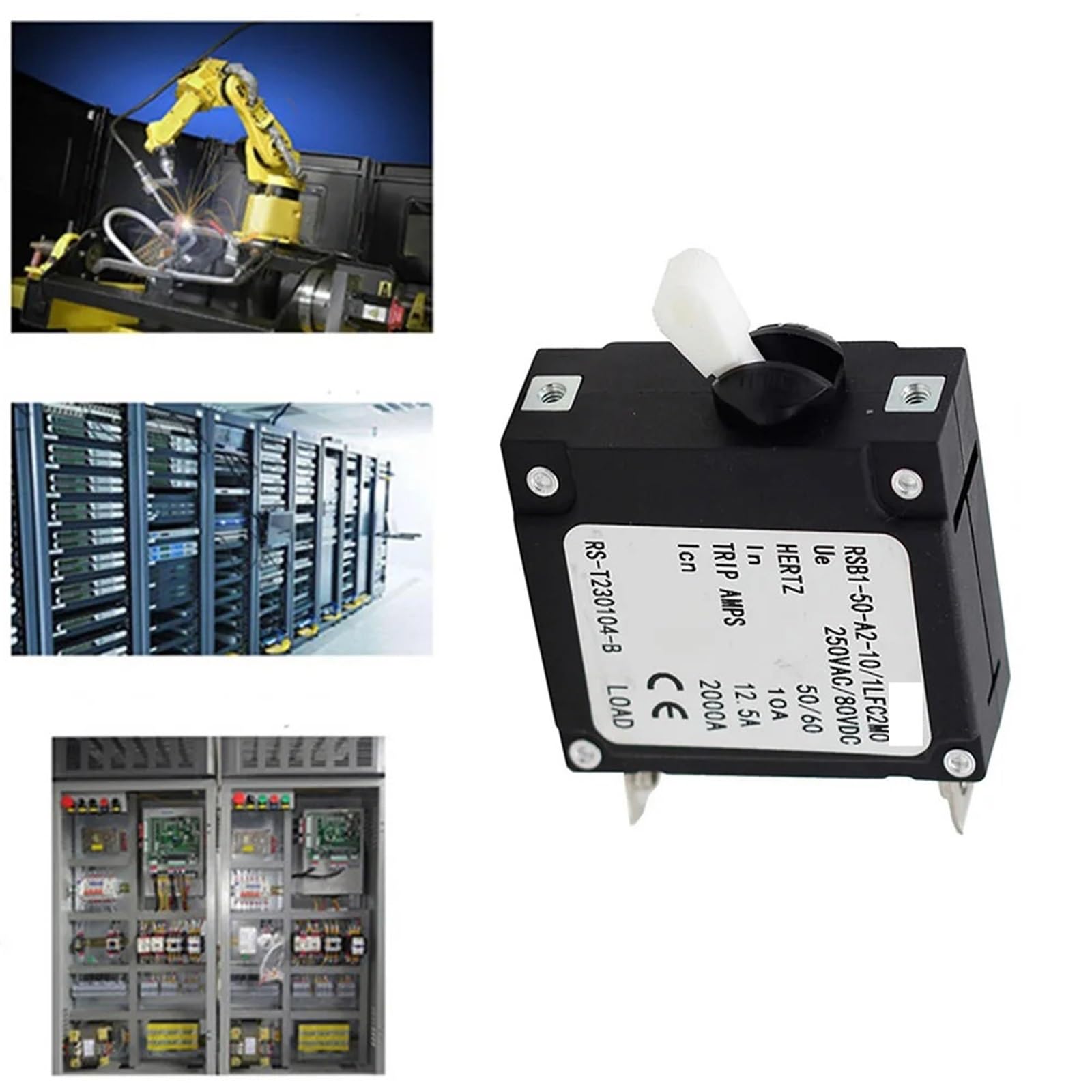 1 sztuka hydrauliczny wyłącznik elektromagnetyczny do zasilaczy UPS, przemysłowych systemów sterowania
