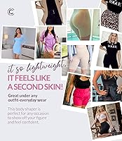 Vista 5 de CURVEEZ Pantalones cortos de compresión para mujer, Faja para mujer, compresión moderada