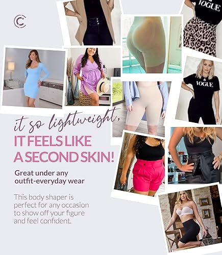 Miniatura 5 de CURVEEZ Pantalones cortos de compresión para mujer, Faja para mujer, compresión moderada