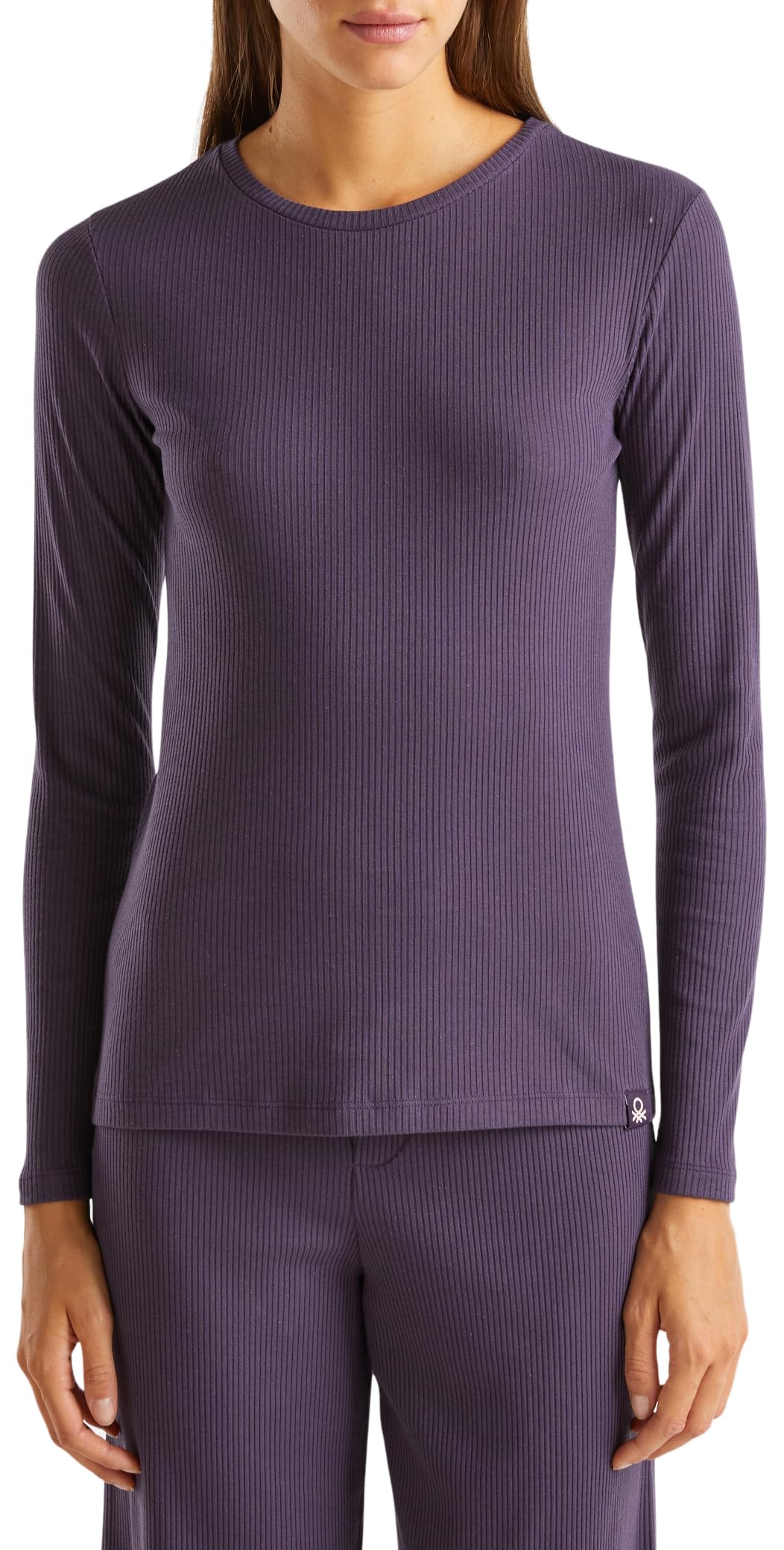 United Colors of Benetton T-Shirt M/L 32wa3m06a Parte Superiore del Pigiama Donna